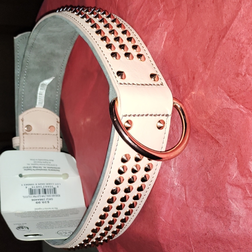 BOND Big Dog Leather Spike 35" long collar
